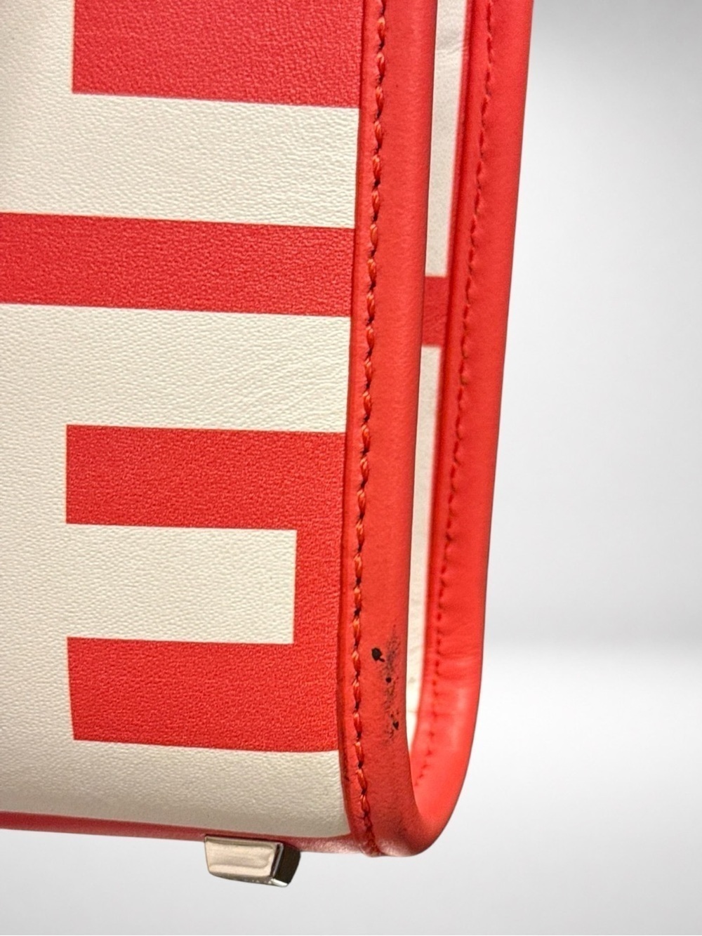 Fendi x Marc Jacobs Sunshine Mini Tote Coral Leather Crossbody Bag Y2K - Picture 13 of 16